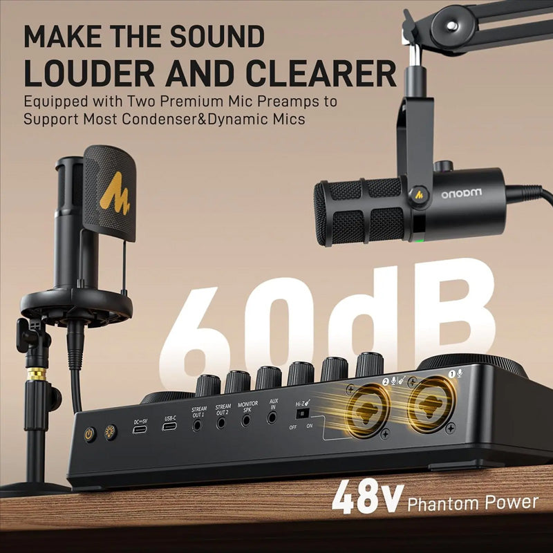 Maono E2 GEN 2 AME2 Soundcard Podcast Console