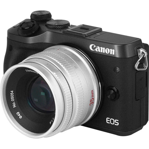 7Artisan 35mm F1.4 APS-C Canon EOS M Silver