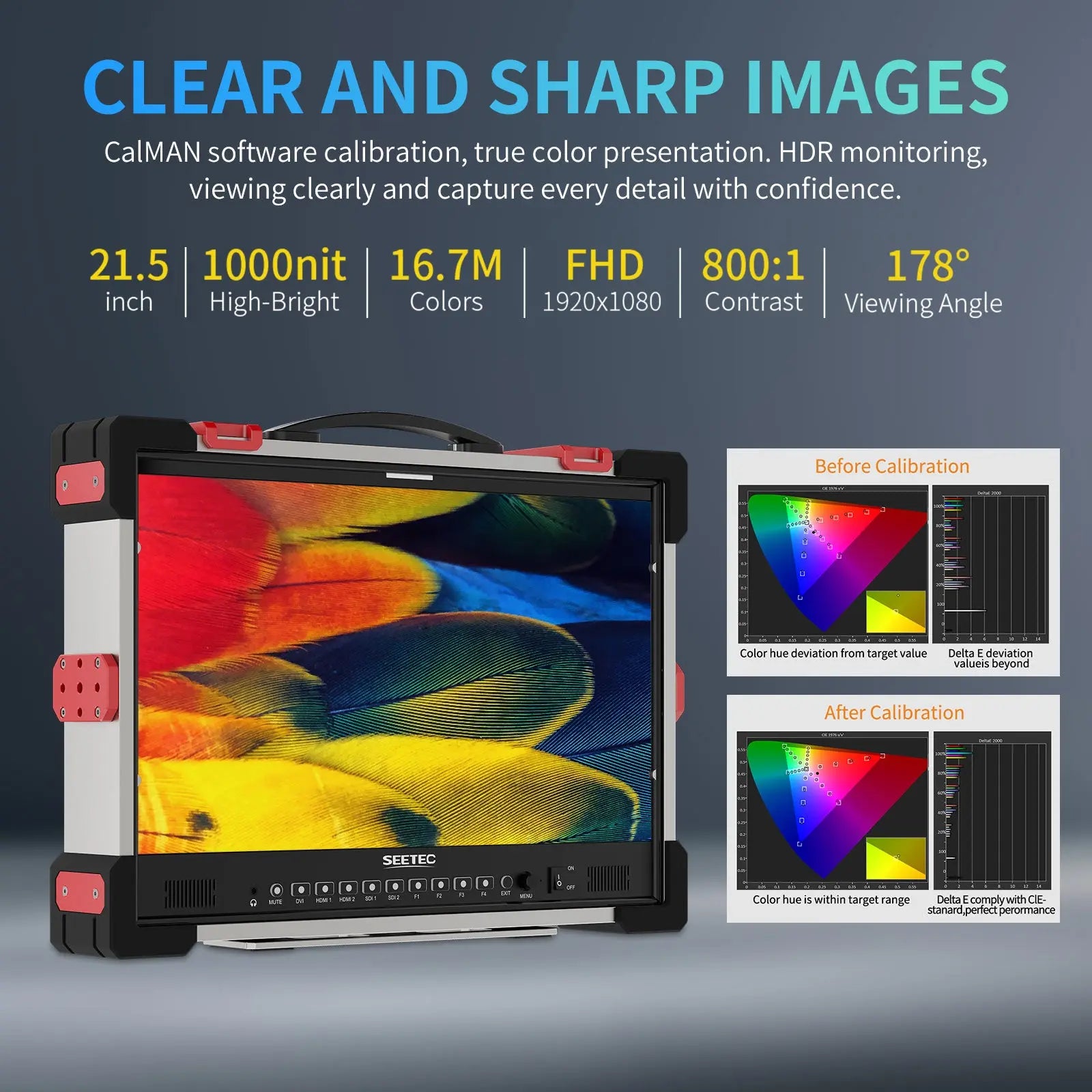 FeelWorld P215 PRO-CO 21.5" High-Bright Broadcast Monitor