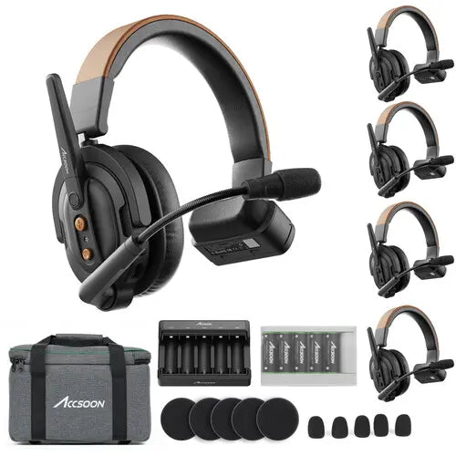 Accsoon COMO SE 4R Wireless Intercom System (1 Host, 4 Remotes)