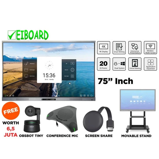 EIBOARD LED Interactive Touch Panel 75" Inch