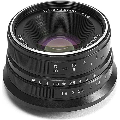 7Artisan 25mm F1.8 Fuji FX Mount (Black)