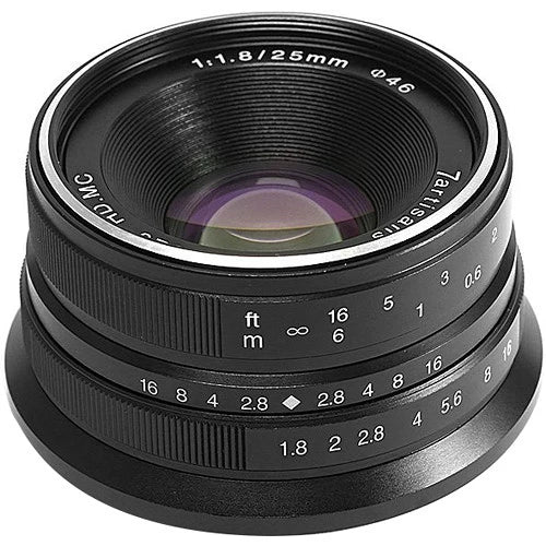 7Artisan 25mm F1.8 Micro Four Thirds (Black)