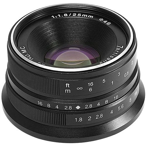 7Artisan 25mm F1.8 Canon EOS-M Mount (Black)
