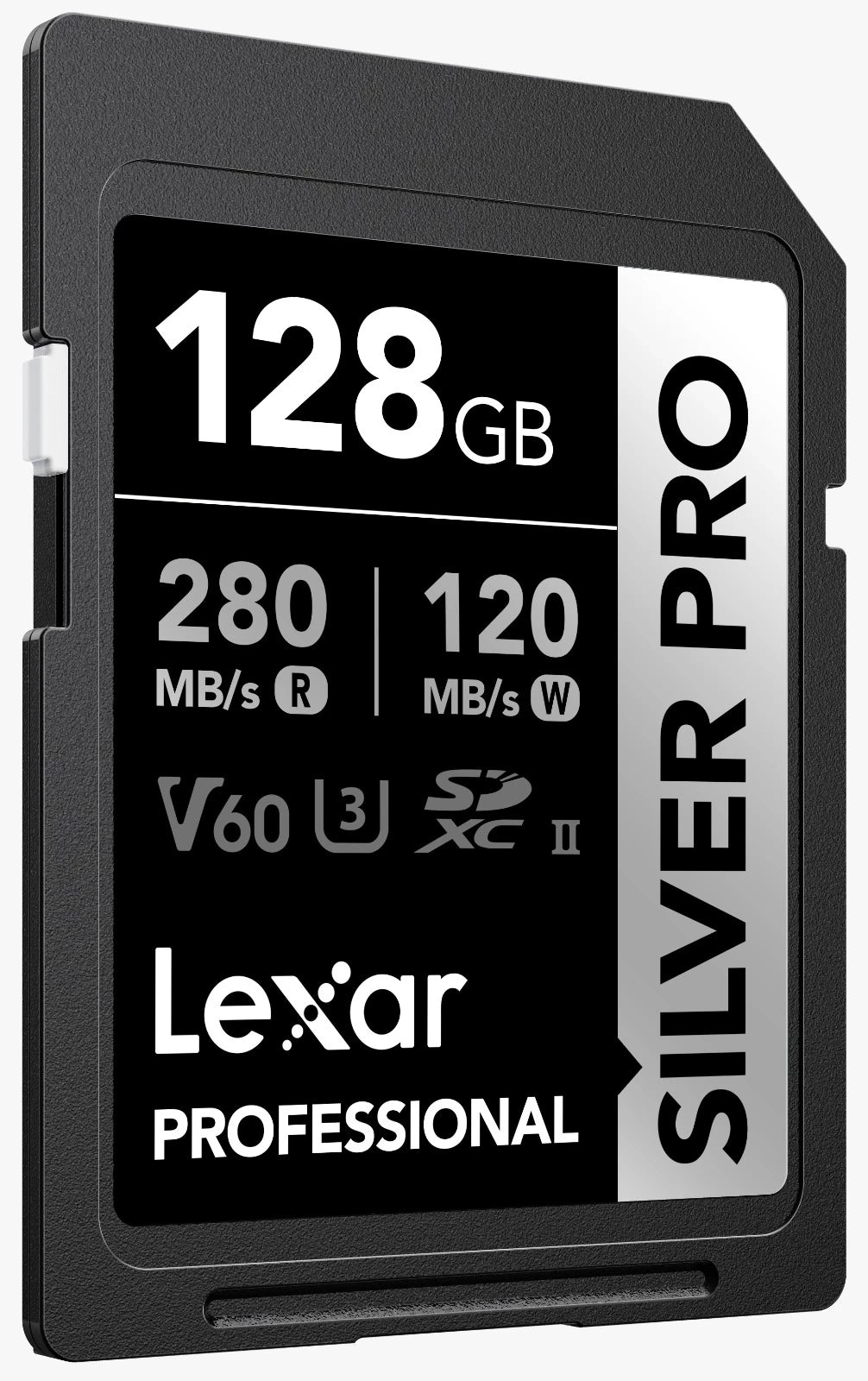Lexar 128GB Professional SDXC SILVER PRO UHS-II Memory Card 280MB/s