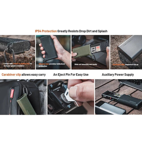 PGYTECH CFexpress CreateMate Card Reader Case Type A/SD (Classic Black) P-GM-164