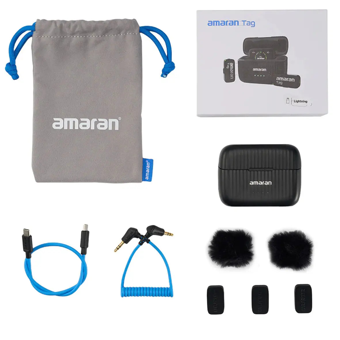 Amaran Tag Dual Wireless Microphone USB-C Version (Black)