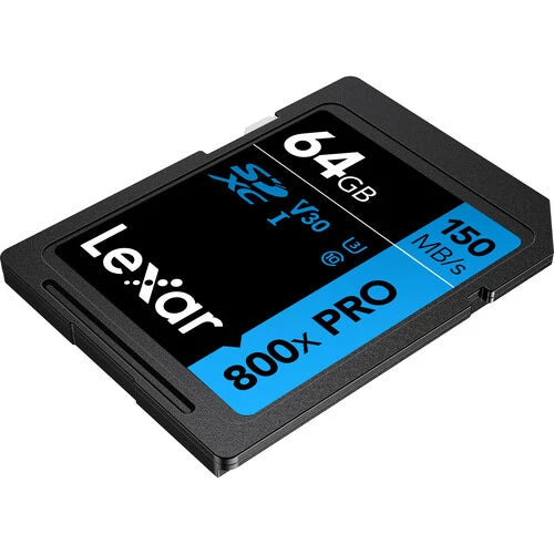 Lexar 64GB 800x PRO UHS-I SDXC Memory Card 150MB/S