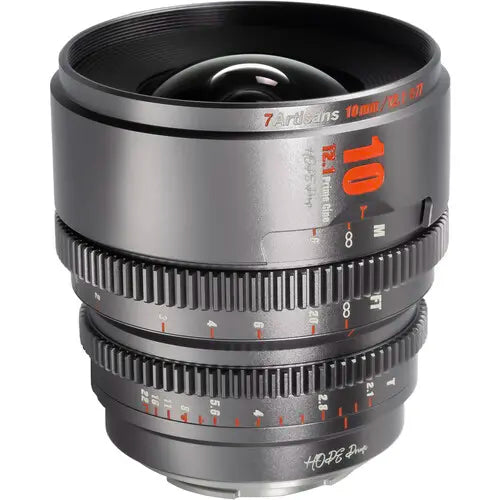 7artisans Photoelectric 10mm T2.1 Hope S35 Cine Lens (Sony E, Titanium Gray)