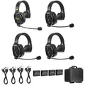 Saramonic WiTalk WT4S 4 Person Full Duplex Wireless Intercom System with Single-Ear Headsets (1.9 GHz)