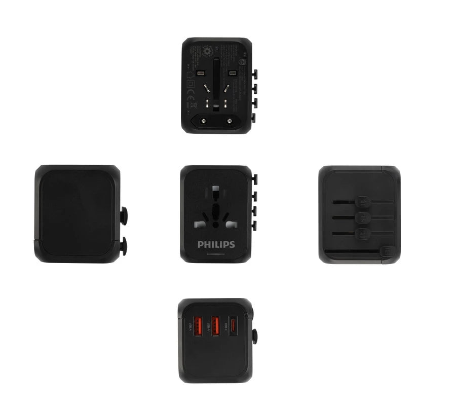 Philips Quick Charge Travel Adaptor Black SPN3351BK