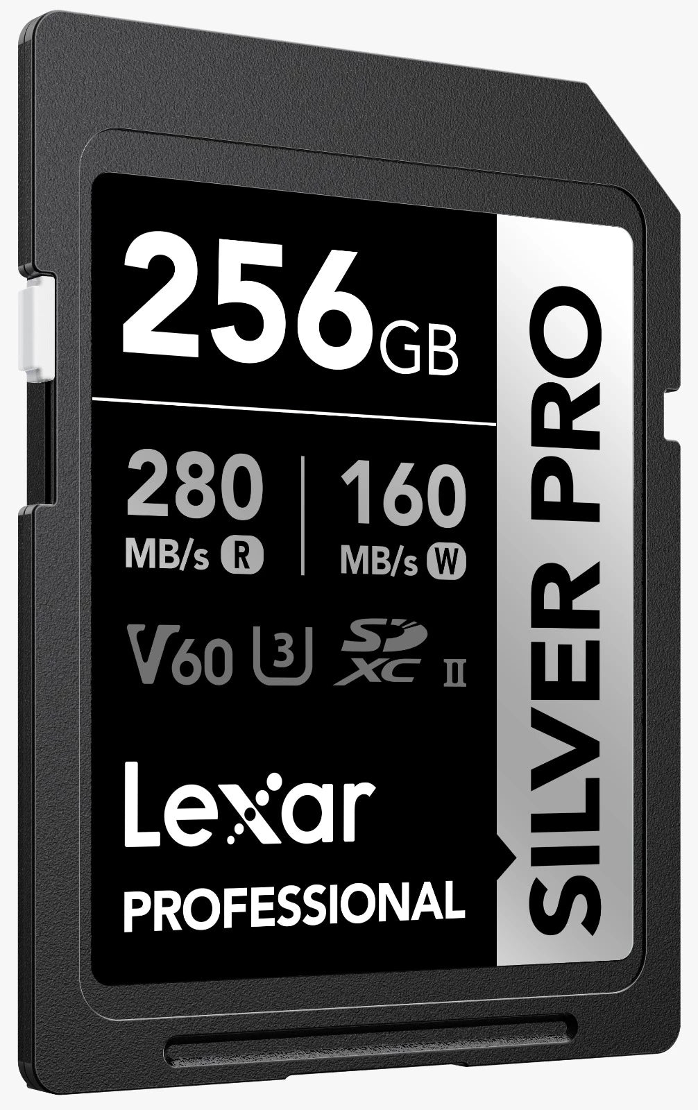 Lexar 256GB Professional SDXC SILVER PRO UHS-II Memory Card 280MB/s