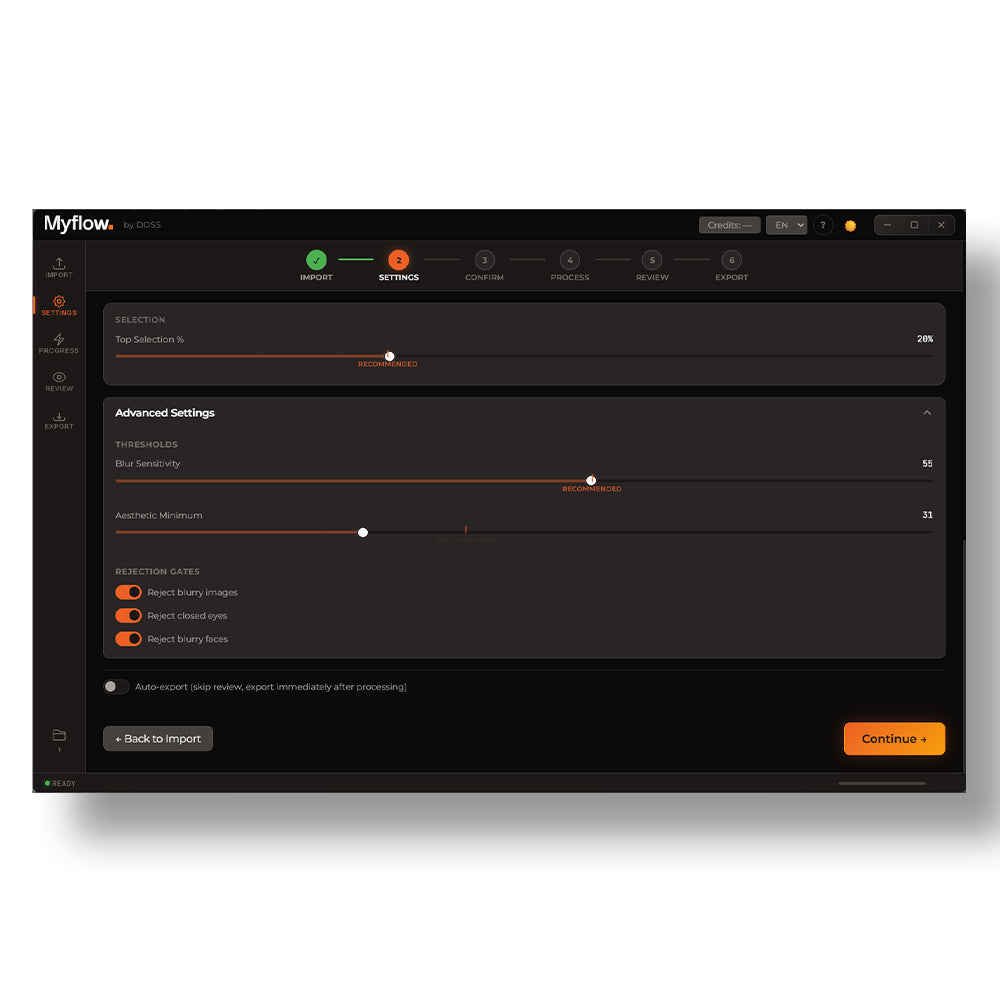 Voucher MyFlow by DOSS - 300 Credits