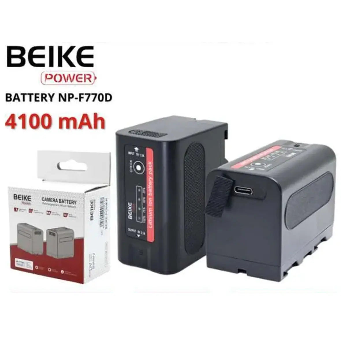 BEIKE POWER BATTERY NP-F770D 4100 MAH