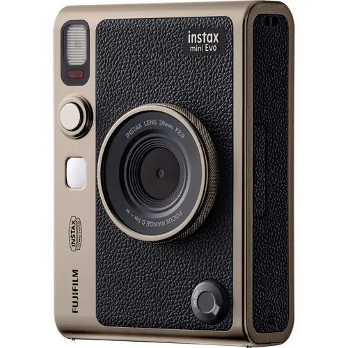 Fujifilm Instax Mini EVO Limited Edition Hybrid Instant Camera Bundle Titanium Gold