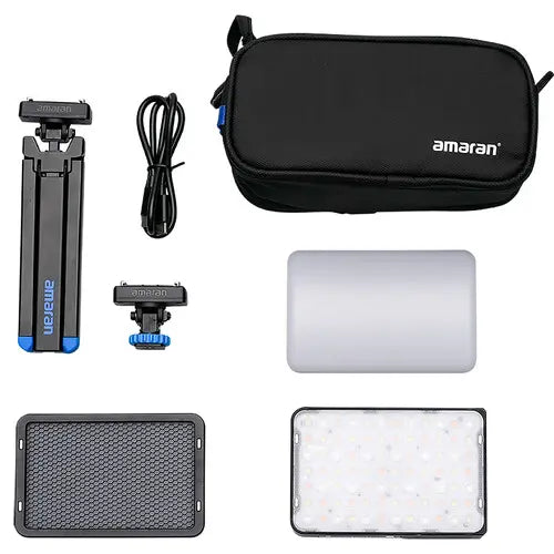 Amaran Ace 25c RGB LED Light Panel All-in-One Creator Kit (Charcoal)