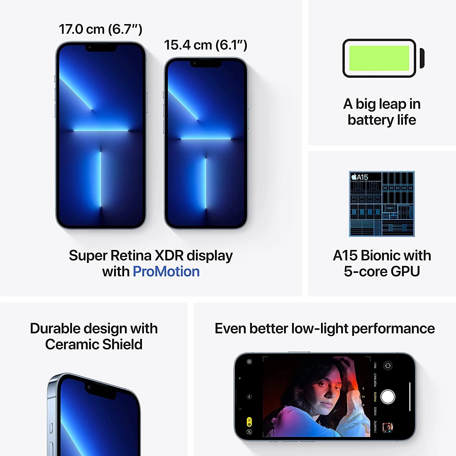 Apple iPhone 13 Pro 512GB Sierra Blue MLVU3PA/A