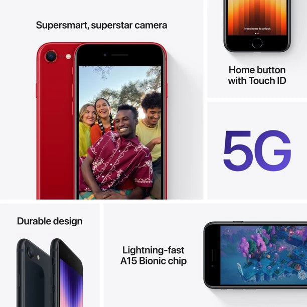 Apple iPhone SE (3rd Gen) 128GB Red MMXL3PA/A