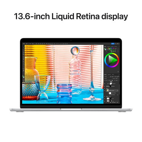 Apple MacBook Air M2 13Inch M1 8-Core CPU and 8-Core GPU 256GB Silver- MLXY3ID/A