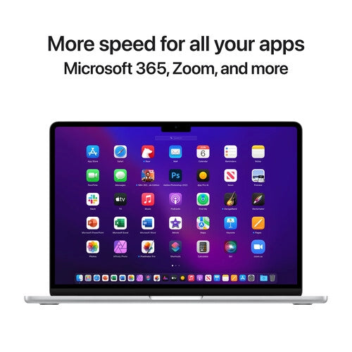 Apple MacBook Air M2 13Inch M1 8-Core CPU and 8-Core GPU 256GB Silver- MLXY3ID/A