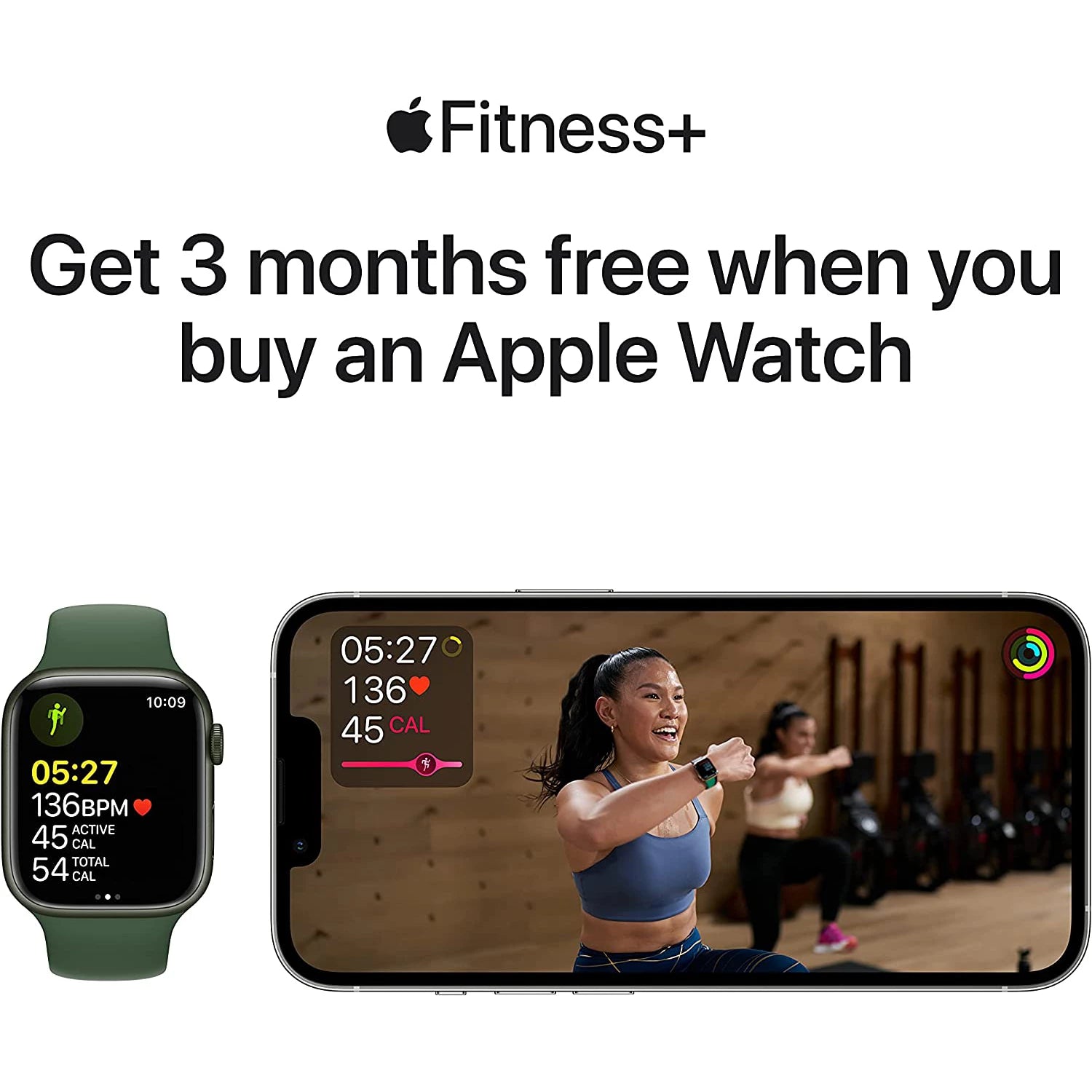Apple Watch Series 7 GPS, 41mm Blue Aluminium Case with Abyss Blue Sport Band MKN13ID/A