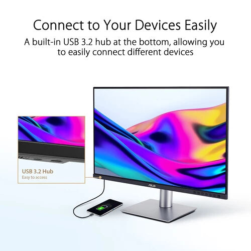 ASUS ProArt Display PA279CRV 27 4K HDR Professional Monitor - IPS, UHD (3840 x 2160), 99% DCI-P3/Adobe RGB