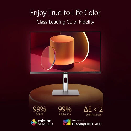 ASUS ProArt Display PA279CRV 27 4K HDR Professional Monitor - IPS, UHD (3840 x 2160), 99% DCI-P3/Adobe RGB
