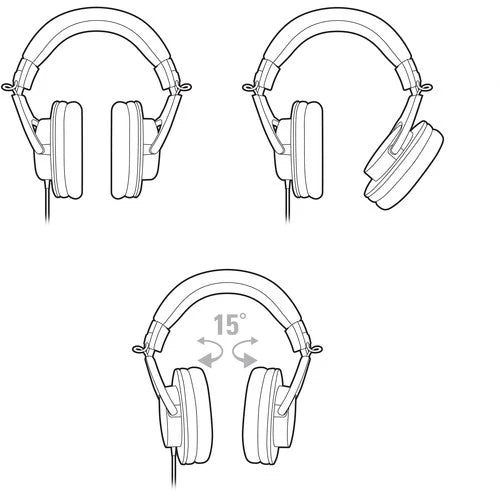 Audio Technica ATH-M20x Professional Monitoring Headphones (Black)