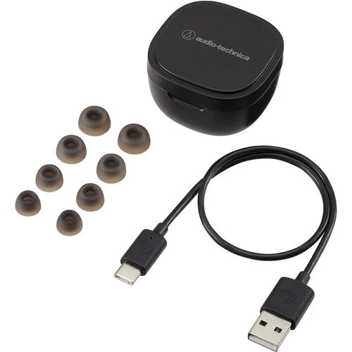 Audio Technica ATH-SQ1TW / SQ1 TW Wireless Earbuds Black