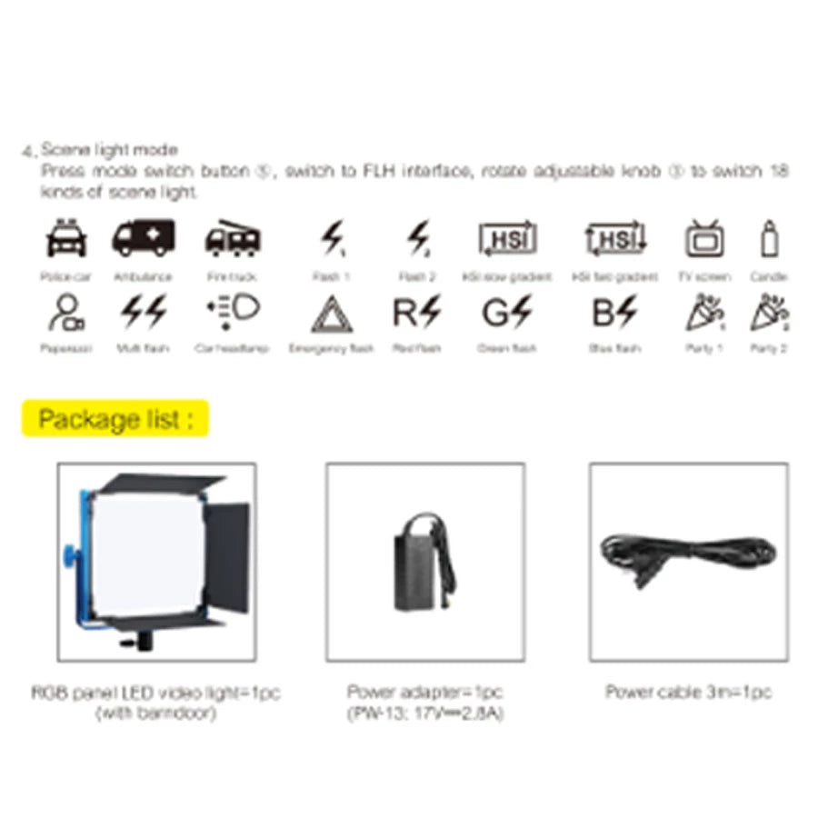 Avangarde AV-LEDP50R II Video LED Light