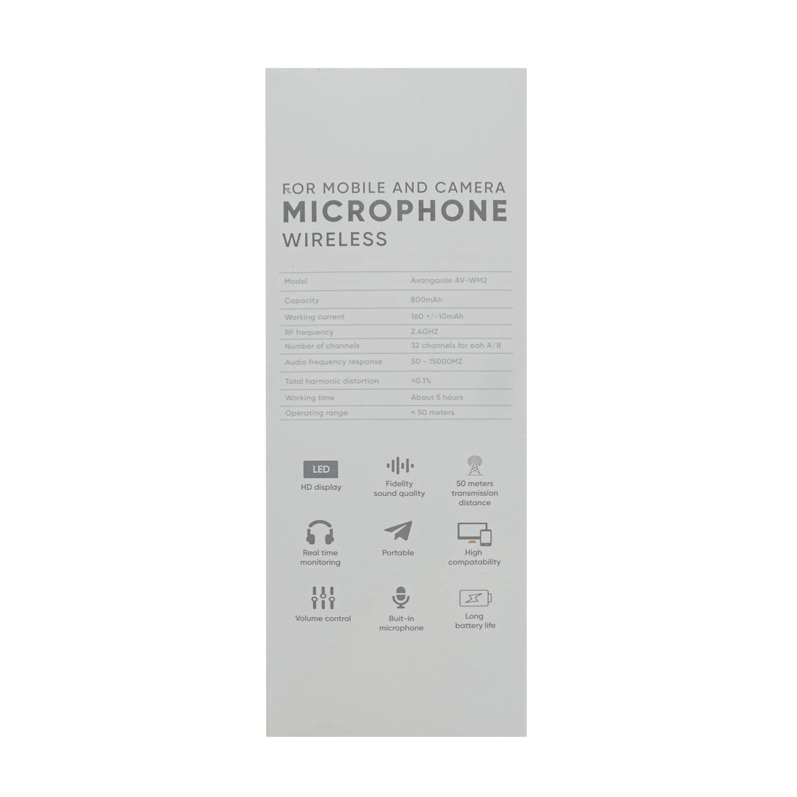 Avangarde AV-WM2 Mobile and Camera Wireless Microphone