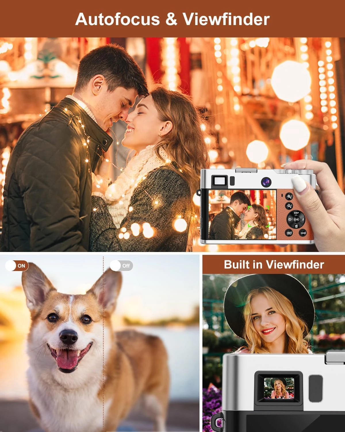 Avangarde VX 48MP Autofocus Digital Camera Black