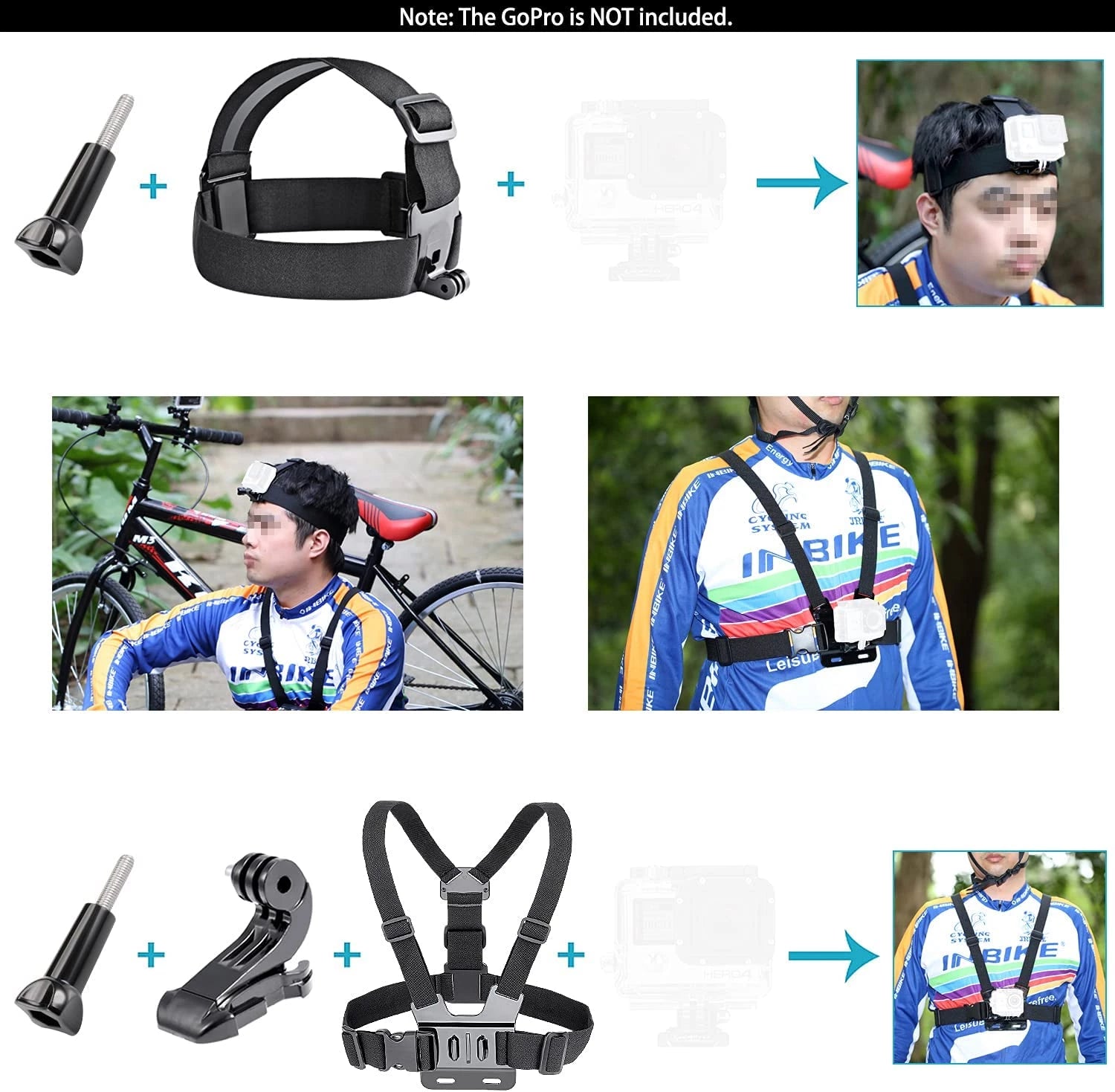 Avangarde 50 in 1 Action Camera Accessory Kit Compatible with GoPro, Insta360 DJI Osmo