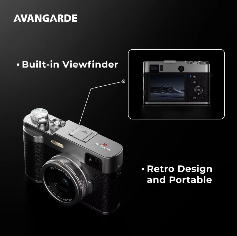 Avangarde VX 48MP Autofocus Digital Camera Black
