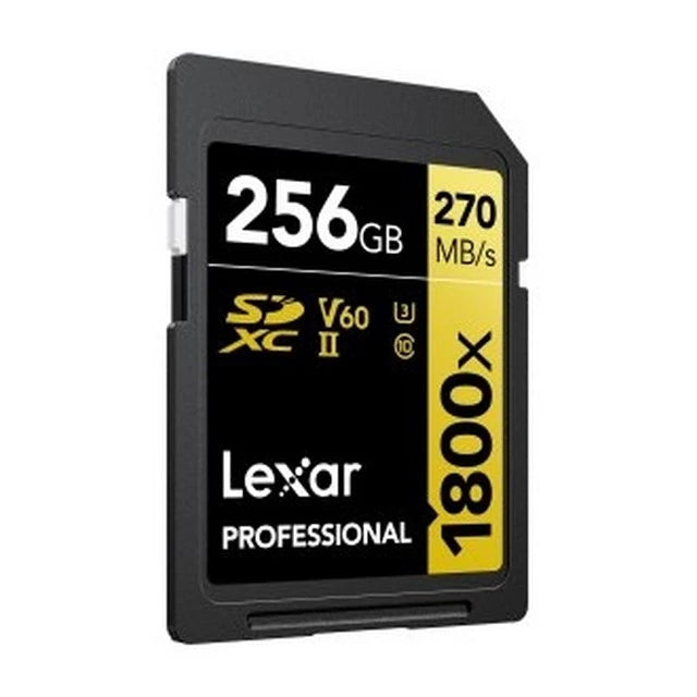 Lexar 256GB Professional 1800x SDXC UHS-II Memory Card