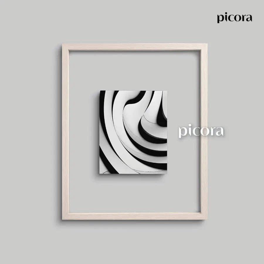 Picora Arte Floating Frame 16R matted to 11R Oak