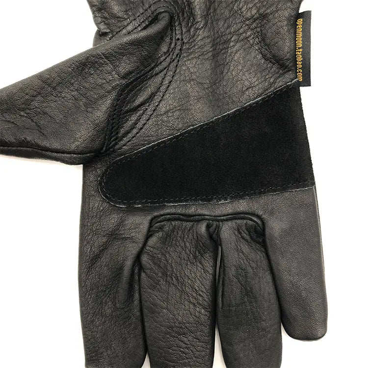 OPENMOON Hot Hand Glove- leather Work Gloves BLACK OPST02