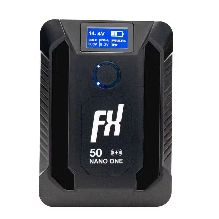 FXLion NANO ONE 14.8V / 50Wh V-Mount Battery with Wireless Charging