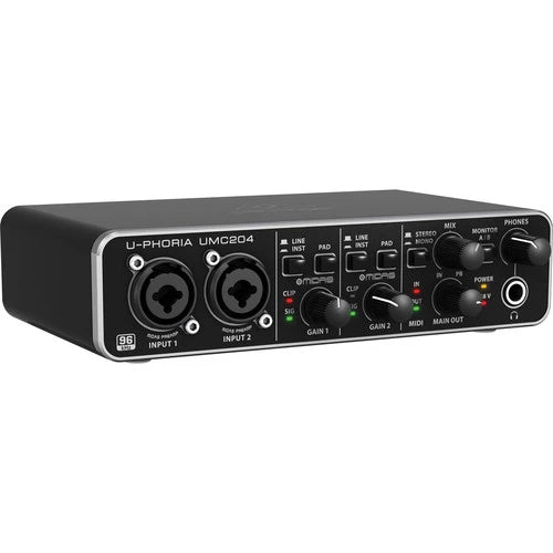 Behringer U-Phoria UMC204HD USB Audio Interface