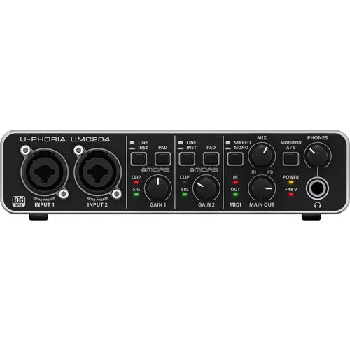 Behringer U-Phoria UMC204HD USB Audio Interface
