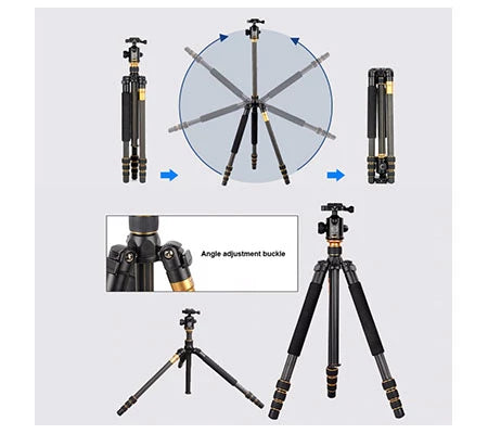 Beike BK-999C Carbon Fiber Tripod Monopod