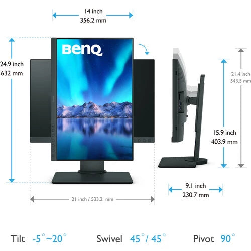 BenQ SW240 photography monitor 24"