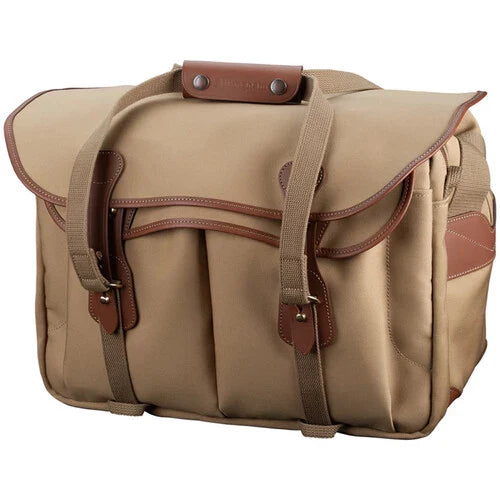 Billingham 445 MKII Camera/Laptop Bag Khaki Canvas / Tan Leather