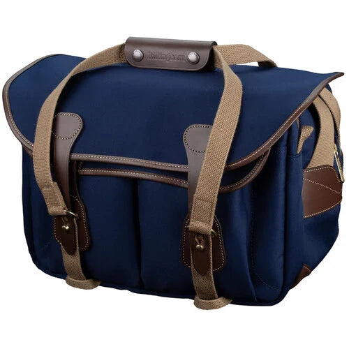 Billingham 335 MKII Camera/Laptop Bag Navy Canvas / Chocolate Leather