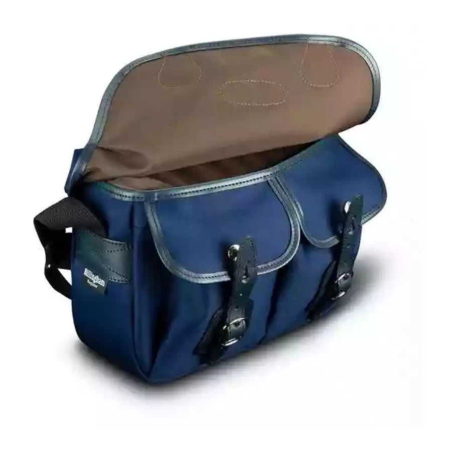 Billingham HADLEY PRO CAMERA BAG Navy Canvas / Navy Leather (Chocolate Lining)