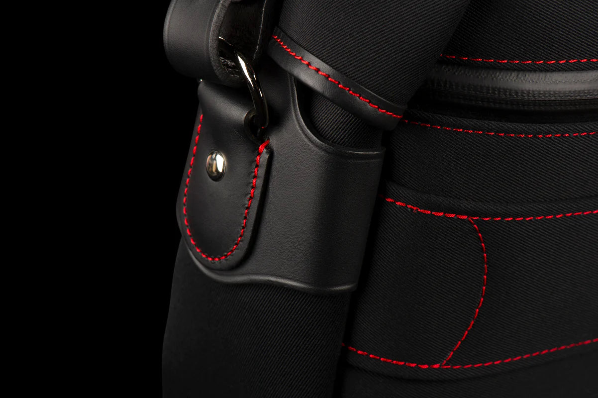 Billingham 50 Years Hadley Pro 2020 - Black/Black with Red Stitching Camera Bag