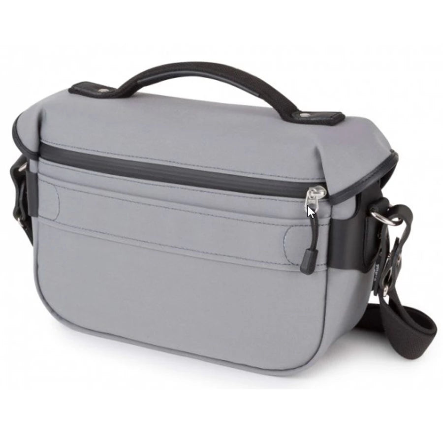 Billingham HADLEY SMALL CAMERA BAG Navy Grey Canvas / Black Leather (Black Lining)