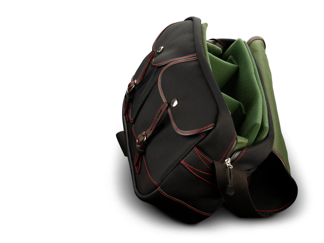 Billingham 50 Years Mini Eventer - Black/Black with Red Stitching Camera Bag