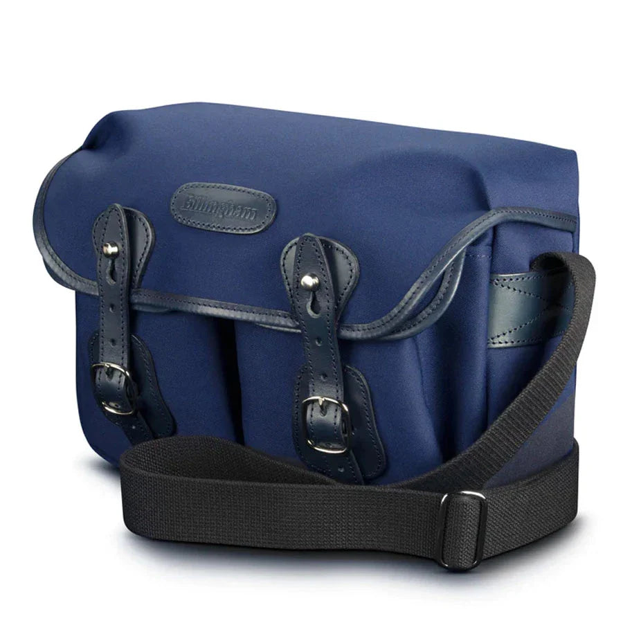 Billingham HADLEY SMALL CAMERA BAG Navy Canvas / Navy Leather (Chocolate Lining)