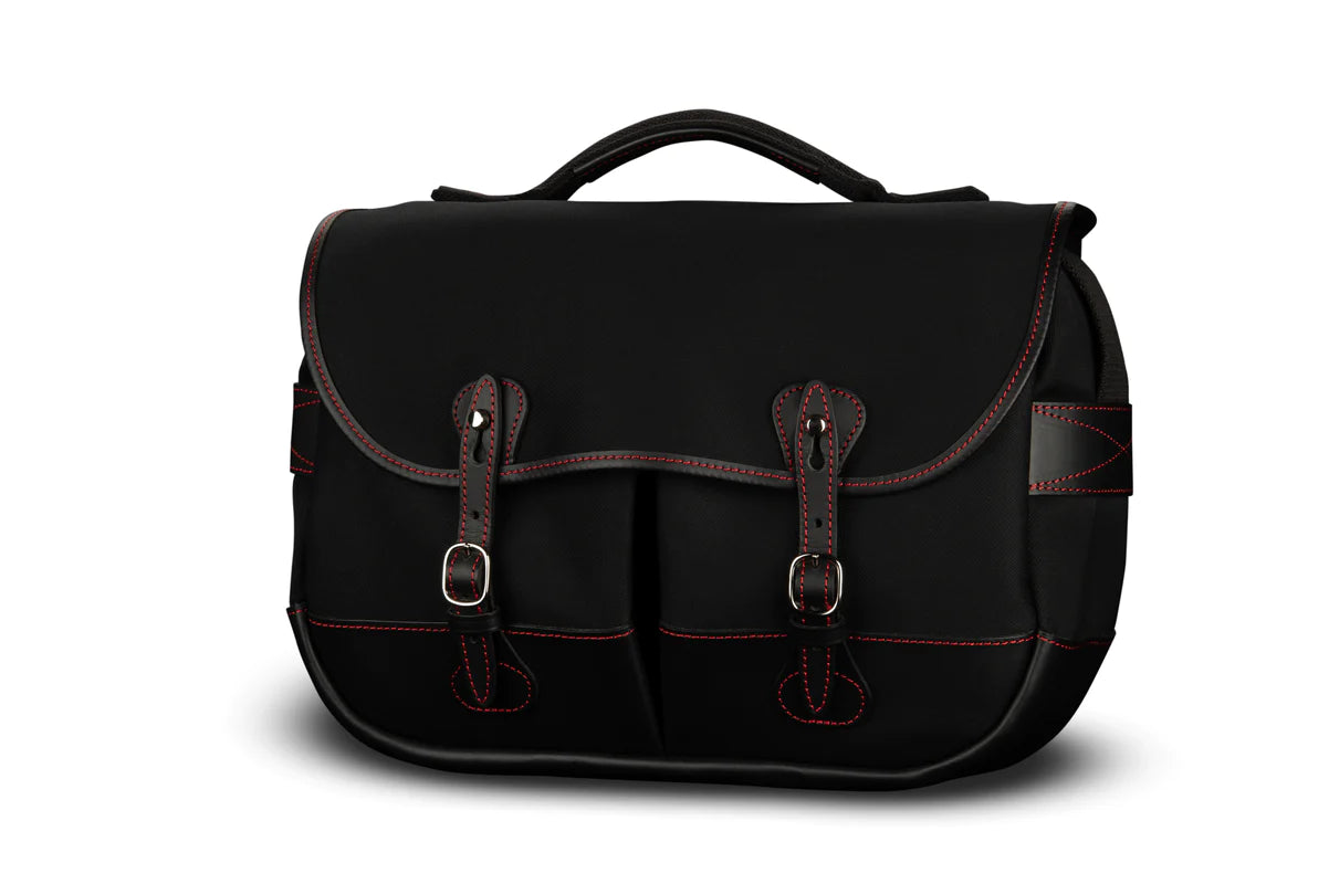 Billingham 50 Years Mini Eventer - Black/Black with Red Stitching Camera Bag